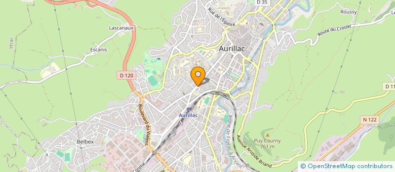 localisation de l'entreprise INDIVISION CARCENAC à AURILLAC