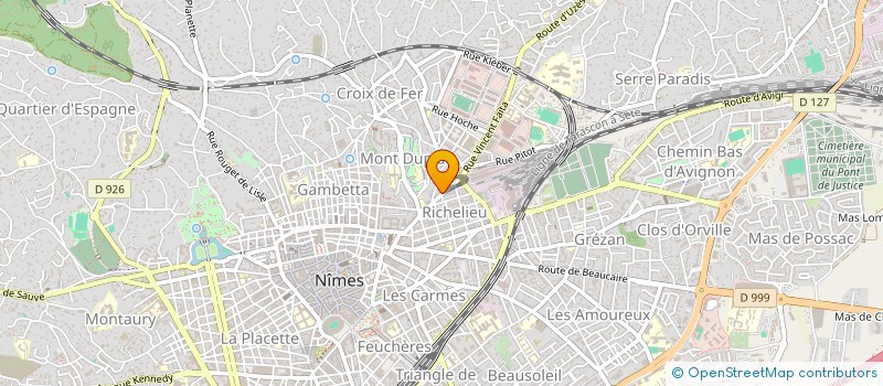 localisation de l'entreprise INDIVISION CAREW TEISSIER  NIMES