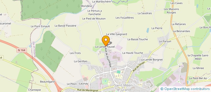 localisation de l'entreprise INDIVISION CARGOUET CECILE ET JOETZJER YANNIS  SAINT-MEEN-LE-GRAND