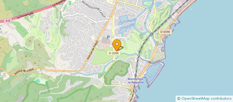 localisation de l'entreprise INDIVISION CARLIER MARIE-CAROLINE ET LE GALL JULIEN  MANDELIEU-LA-NAPOULE