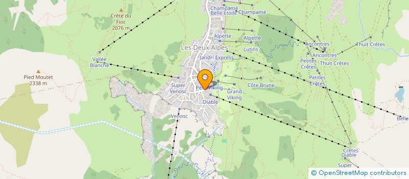 localisation de l'entreprise INDIVISION CAROUX POCHET à LES DEUX ALPES