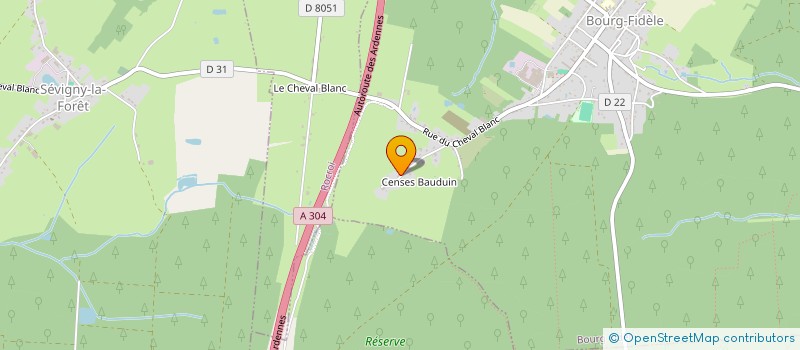 localisation de l'entreprise INDIVISION CARPENT -GITE  BOURG-FIDELE