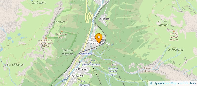 localisation de l'entreprise INDIVISION CARPENTIER  CHAMONIX-MONT-BLANC