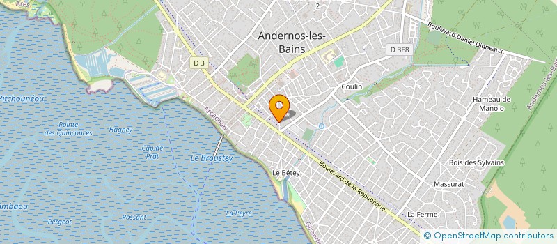 localisation de l'entreprise INDIVISION CARRE  ANDERNOS-LES-BAINS