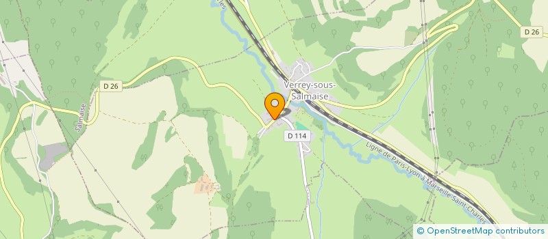 localisation de l'entreprise INDIVISION CARRE BENOIT ET ANNE-SOPHIE  VERREY-SOUS-SALMAISE