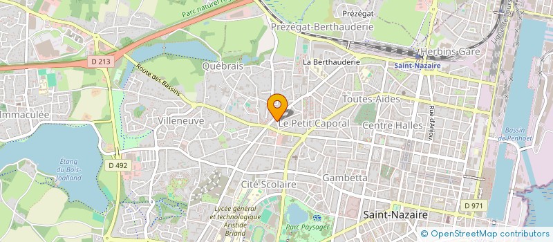 localisation de l'entreprise INDIVISION CARRE DURIEUX  SAINT-NAZAIRE