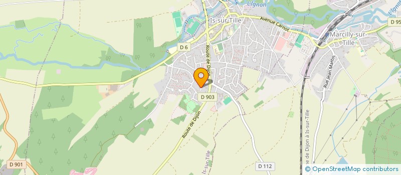 localisation de l'entreprise INDIVISION CARRE TATIGNY à IS-SUR-TILLE