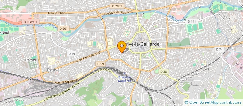 localisation de l'entreprise INDIVISION CARREAU VIDAL  BRIVE-LA-GAILLARDE