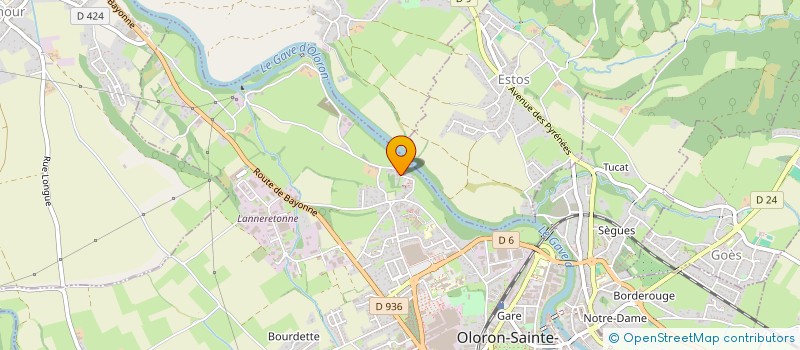 localisation de l'entreprise INDIVISION CARRERE  OLORON-SAINTE-MARIE