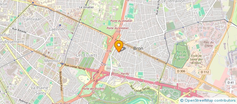 localisation de l'entreprise INDIVISION CARRIER  BRON