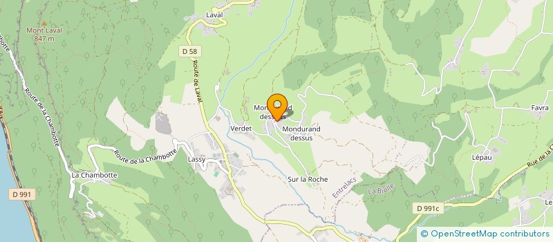 localisation de l'entreprise INDIVISION CASANOVA  ENTRELACS