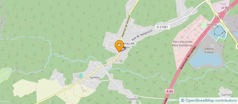 localisation de l'entreprise INDIVISION CASSOUDEBAT M.J.  MIOS