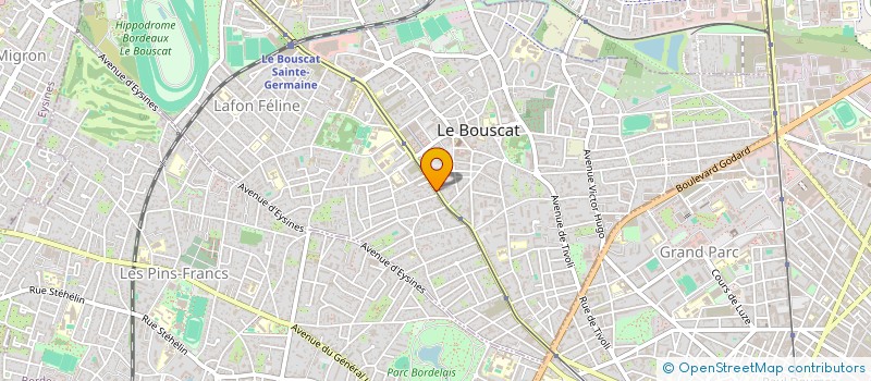 localisation de l'entreprise INDIVISION CASTAING JACQUES  LE BOUSCAT