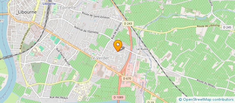 localisation de l'entreprise INDIVISION CASTANER  LIBOURNE