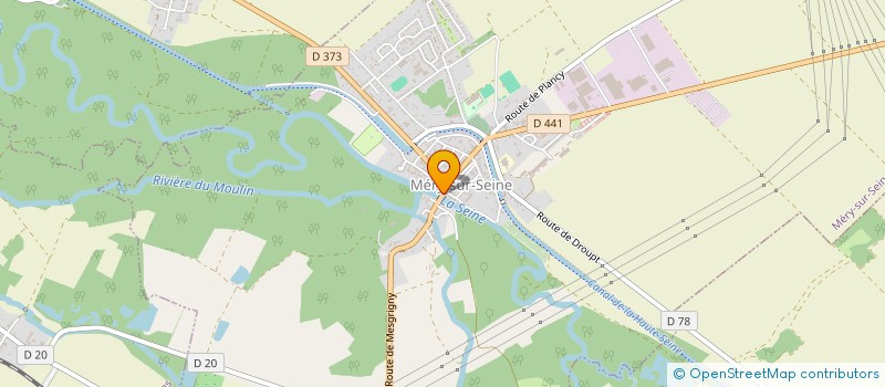 localisation de l'entreprise INDIVISION CATY ET JULIE LESIOURD  MERY-SUR-SEINE