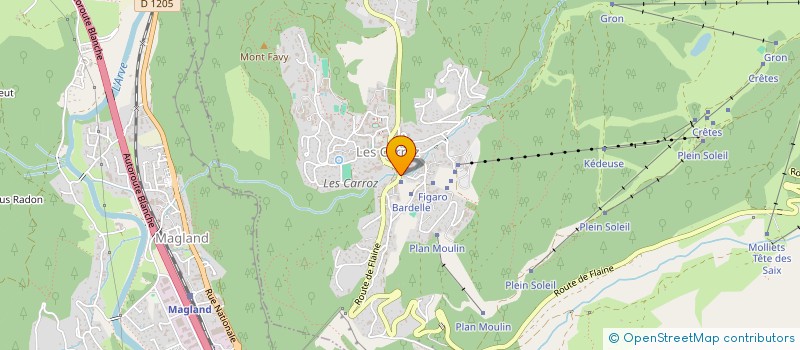 localisation de l'entreprise INDIVISION CAU  ARACHES-LA-FRASSE