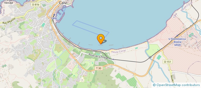 localisation de l'entreprise INDIVISION CAUMER / DAVID  CALVI