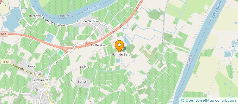 localisation de l'entreprise INDIVISION CAUMONT MAURICE MARC ET LAURIE  GENISSAC