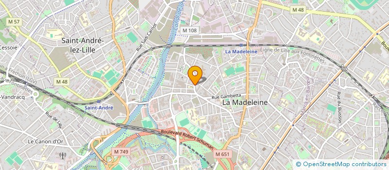 localisation de l'entreprise INDIVISION CAUSERET - DELGRANGE à LA MADELEINE