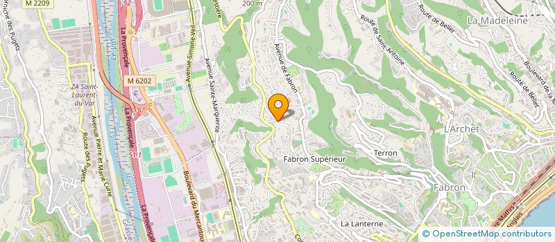 localisation de l'entreprise INDIVISION CAVE BAUMGARTNER  NICE