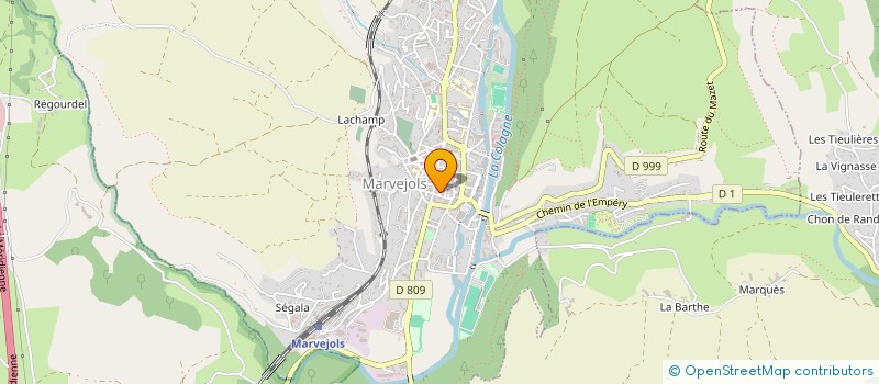 localisation de l'entreprise INDIVISION CAYROL  LACHAMP-RIBENNES