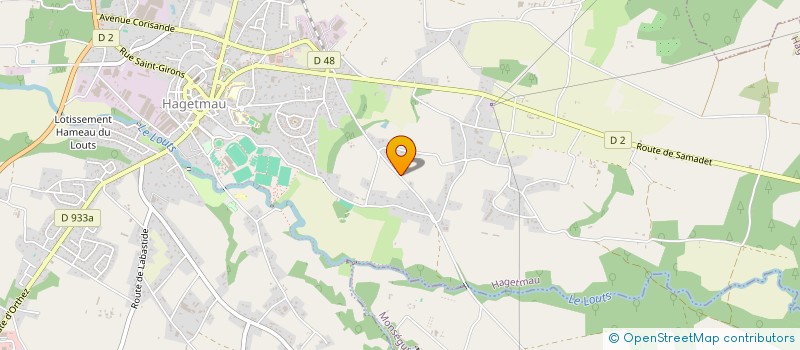 localisation de l'entreprise INDIVISION CAZALETS GREGORY ET VIGNOLLES MAIDER  HAGETMAU