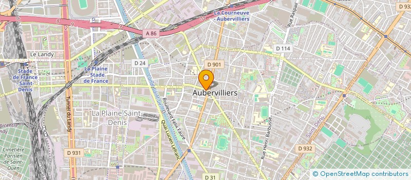 localisation de l'entreprise INDIVISION CAZAU*HALAMA/LUCETTE RENEE/  AUBERVILLIERS