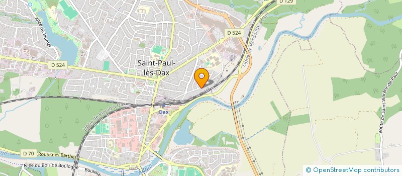 localisation de l'entreprise INDIVISION CAZEILS EMMANUEL & JULIE à SAINT-PAUL-LES-DAX