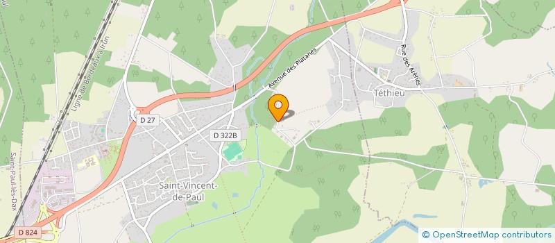 localisation de l'entreprise INDIVISION CAZENAVE  SAINT-VINCENT-DE-PAUL