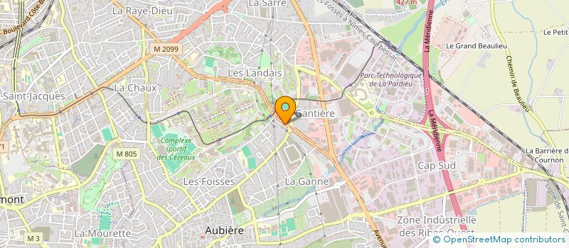 localisation de l'entreprise INDIVISION CAZENAVE / LASSERRE  AUBIERE