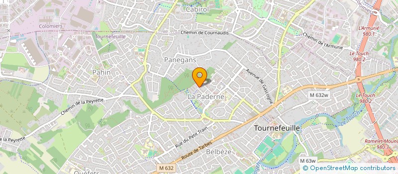 localisation de l'entreprise INDIVISION CAZENEUVE  TOURNEFEUILLE