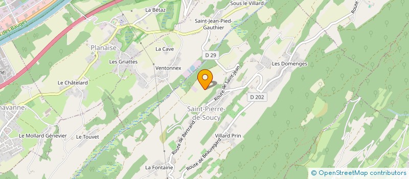 localisation de l'entreprise INDIVISION CENA  COISE ST-JEAN-PD-GAUTHIER