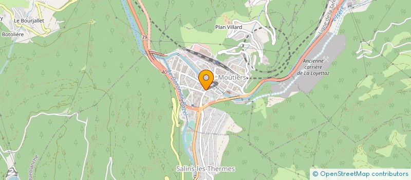 localisation de l'entreprise INDIVISION CHABERT à MOUTIERS