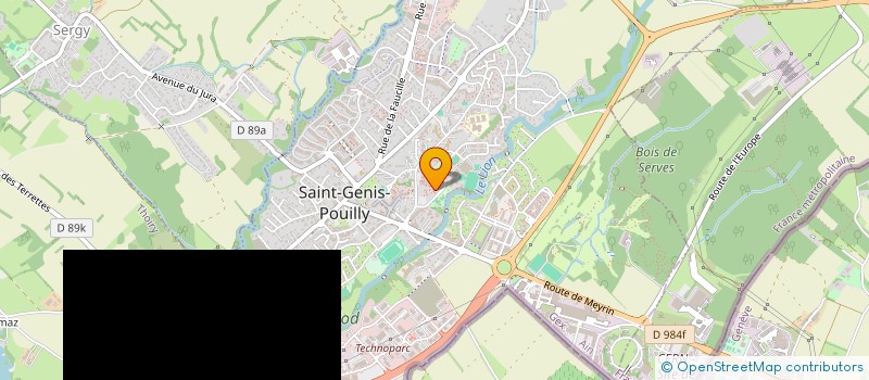 localisation de l'entreprise INDIVISION CHABERTY à SAINT-GENIS-POUILLY