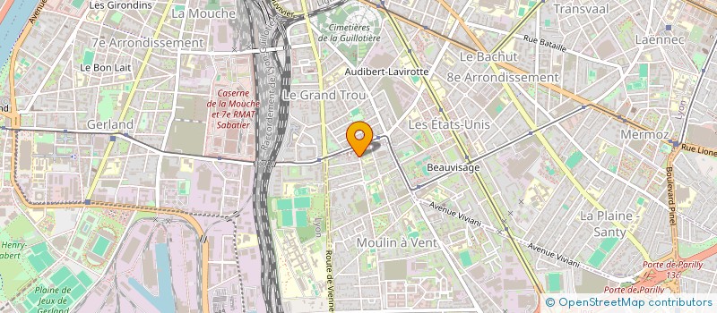 localisation de l'entreprise INDIVISION CHABROUD-FRECON  VENISSIEUX