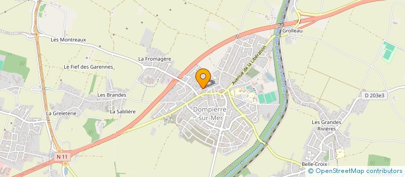 localisation de l'entreprise INDIVISION CHAIGNEAU ANDRE à DOMPIERRE-SUR-MER