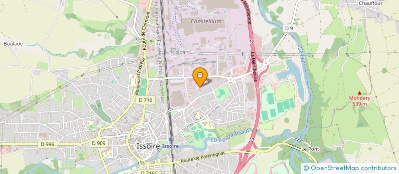 localisation de l'entreprise INDIVISION CHALEIX  ISSOIRE