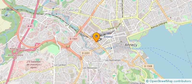 localisation de l'entreprise INDIVISION CHALLAMEL-MONTAGNON à ANNECY