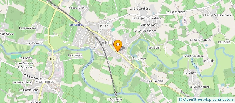 localisation de l'entreprise INDIVISION CHALLET/NAULEAU  LE PALLET