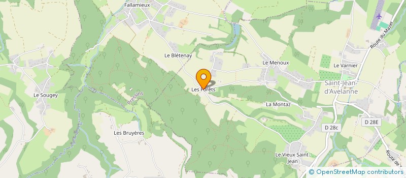 localisation de l'entreprise INDIVISION CHAMARD  SAINT-JEAN-D'AVELANNE