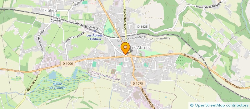 localisation de l'entreprise INDIVISION CHAMBON COUZON  LES ABRETS-EN-DAUPHINE