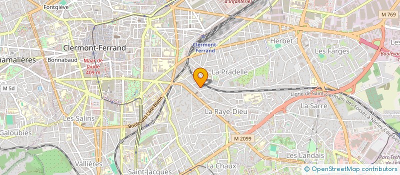 localisation de l'entreprise INDIVISION CHAMPCIAUX CAPORALE  CLERMONT-FERRAND