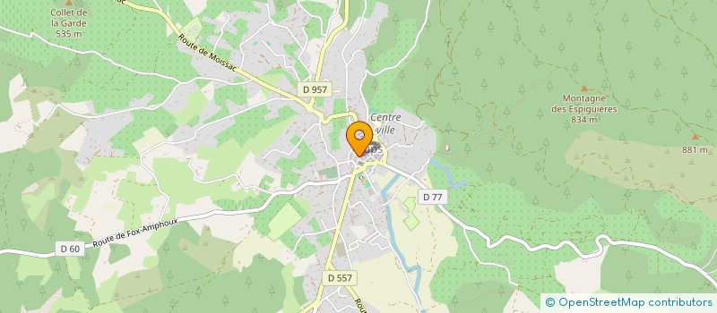 localisation de l'entreprise INDIVISION CHAMPEY GUY ET ROGER  AUPS