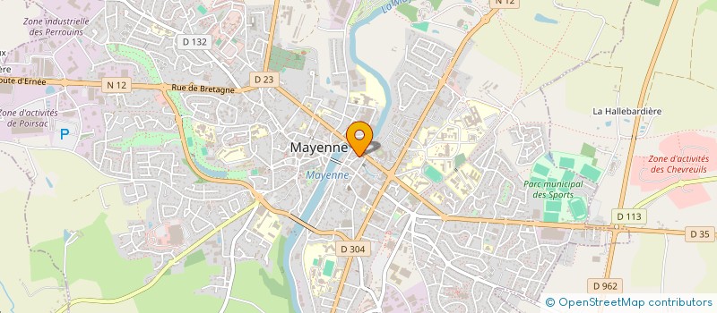 localisation de l'entreprise INDIVISION CHANDOR-AUBERT  MAYENNE