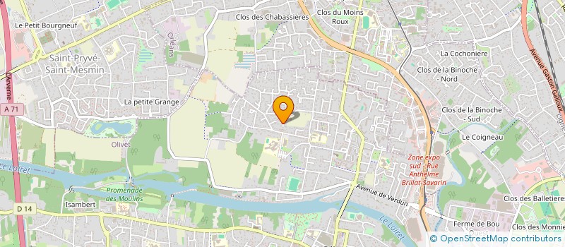 localisation de l'entreprise INDIVISION CHANLIAT à OLIVET
