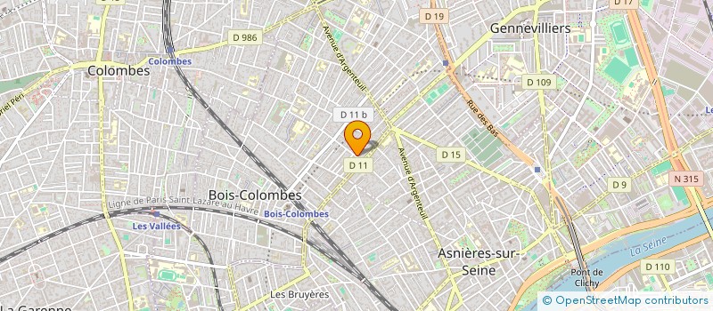 localisation de l'entreprise INDIVISION CHANTALA CHARLES ET AMANDINE à BOIS-COLOMBES