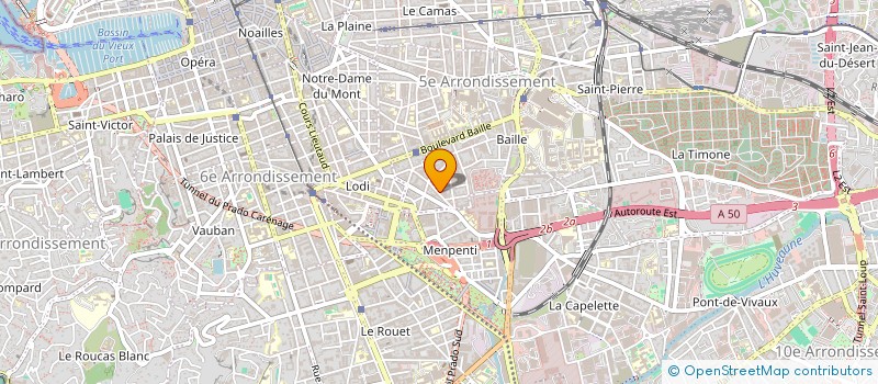 localisation de l'entreprise INDIVISION CHANTELOUBE-BERNARD  MARSEILLE
