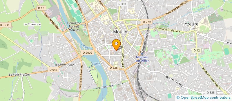 localisation de l'entreprise INDIVISION CHAPIER à MOULINS