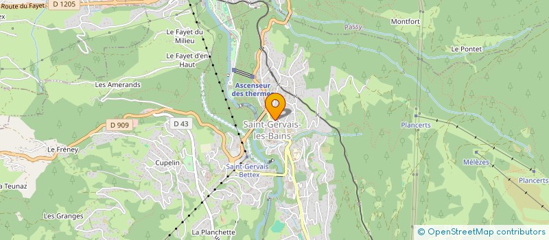 localisation de l'entreprise INDIVISION CHAPPUIS*HUBERT FRANCOIS/  SAINT-GERVAIS-LES-BAINS