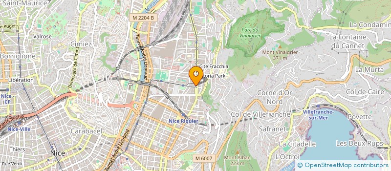 localisation de l'entreprise INDIVISION CHAPUSOT  NICE